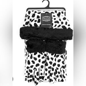 Dalmatian Black and White Fleece Winter Set